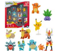 Pokemon Figurine Jouet 10-Pack Figurine 5-11 cm - Cinderace Pikachu Charmander Squirtle Oddish Gible Bulbasaur Yamper Froakie & Growlithe - Nouveau 2022 - Officielle Jouet
