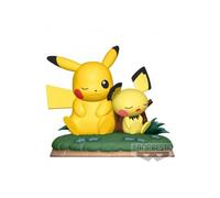 Pokémon - Figurine Pichu & Pikachu Diorama