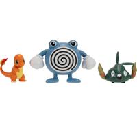 Pokémon First Partner Battle Figure Set Figures Pack de 3 Glumanda, Unratütox & Quaputzi