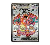 Pokémon - Flammes Obsidiennes - Carte Dracaufeu ex 215/197 Ultra Rare - Carte Full Art (entièrement illustrée)