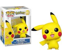 Pokemon Funko POP ! Games Figurine vinyle Pikachu faisant signe (553) (Flocked)