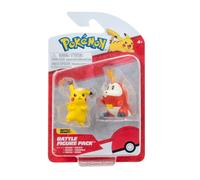 Pokémon Gen IX Battle Figure Pack Minifigures Lot de 2 Pikachu & Crokel 5 cm