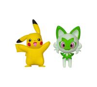 Pokémon Gen Ix - Pack 2 Figurines Battle Figure Pack Pikachu & Poussacha 5 Cm