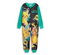 Pokémon Grenouillère zippée Multicolore Pikachu Dracaufeu Dracolosse pour garçon | Vêtements de Nuit et d'intérieur en Micropolaire à Manches Longues | Produits dérivés