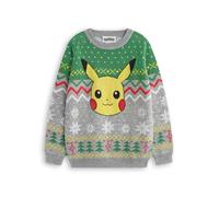 Pokemon Gris Pikachu Pull de Noël Garçon