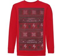 Pokemon - "Happy Holidays" Sweat-shirt pour enfants - design de Noël NS6123 (116) (Rouge)