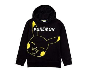 Pokémon Hoodie Boys Enfants Game Cadeaux Pikachu Black Jumper Pullover 9-10 Ans