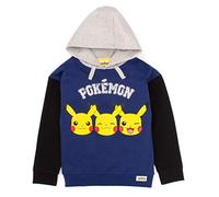 Pokémon Hoodie Garçons Enfants Pikachu Face Blue Game Sweater Gift 11-12 années