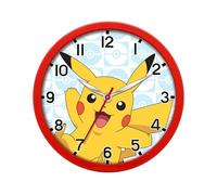Pokémon Horloge Murale, Design Rond Silencieux Classique, Horloge pour Garçons, Décoration de Chambre d'enfant, Cadeau pour Garçons