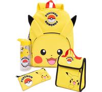 Pokémon Pikachu Sac à dos Ensemble Enfant 4 Pièce Boîte à lunch Bouteille D'eau
