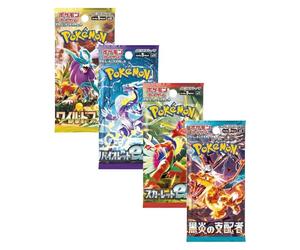 Pokémon JCC 4 paquets japonais | Booster Bundle | Titan authentifié | Sélection de pack