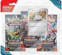 Pokémon JCC DE Cartes À COLLECTER : Pack de 3 Blister Carmesin & Pourpre - Mascarade au Crépuscule : Relaxo (3 boosters & 1 Carte Promo holographique)