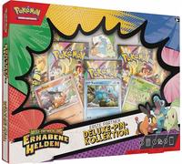 Pokémon JCC DE Cartes À Collectionner : Collection Deluxe Pin Mega Développement - Héros sublimes : Premiers Partenaires (3 Cartes holographiques, 1 Broche Deluxe et 5 boosters)