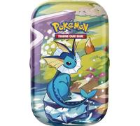 Pokémon JCC mini-boîte de collection Vaporeon de l'expansion Scarlet et Violetto - Évolutions Prismatiques (deux enveloppes d'expansion et une pièce)