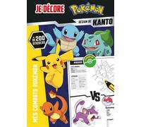 Pokémon - Je décore - Les combats Pokemon - Kanto - Collectif - Hachette Jeunesse - broché - Document jeunesse