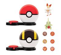Pokémon Jeu d'attaque Surprise - Larvitar et Scorbunny avec Poké Ball et Ultra Ball + 6 disques d'attaque