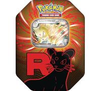 Pokémon - JEU DE CARTES À COLLECTER : Tin-Box Team Rocket - Snobilikat-ex (1 carte promo holographique & 4 boosters)
