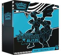 Pokémon Jeu de cartes à collectionner : coffret Dresseur Top Carmesin & Pourpre - Blitzs noirs : Zekrom (1 carte promo plein écran avec Voltolos, 9 boosters et accessoires Premium)