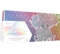 Pokémon Jeu de Cartes à Collectionner Collection Karmesin & Pourpre, évolutions prismatiques (1 Carte Promo holographique Plein Format, 1 boîte Rangement Evoli Moelleuse et 15 boosters)