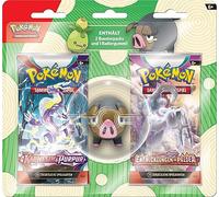 Pokémon - Jeu de Cartes à Collectionner : Gomme Blister pour la rentrée Scolaire - Ferkuli (1 Gomme et 2 boosters)