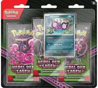 Pokémon - Jeu DE Cartes À Collectionner : Lot de 3 Blisters Carmesin & Pourpre - Nébuleuse des Saintes : Infamomo (3 boosters & 1 Carte Promo holographique)