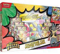 Pokémon Jeu de cartes à collectionner TCG Scarlet & Violet Stellar Crown Booster Pack Premium Checklane avec pièce de monnaie et 2 cartes promotionnelles (1 paquet) (Miraidon et Iron Treads)