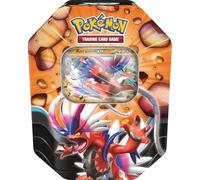 Pokémon Jeu de Cartes à Collectionner : Tin-Box Légendes puissantes : Koraidon-ex (1 Carte Promo holographique et 4 boosters)