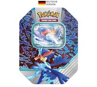 Pokémon Jeu de Cartes à Collectionner : Tin Box Paldea Partner : Bailonda-ex (1 Carte Promo holographique et 4 Packs boosters)
