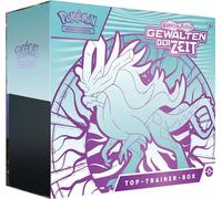 Pokémon Jeu de Cartes à Collectionner Top Trainer Box Karmesin & Pourpre - Les Forces du Temps : Windewoge (1 Carte Promo holographique Plein écran avec Poils flottants, 9 boosters et Accessoires