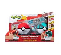 Toys Pokemon - Surprise Attack Game (Axew + Poke Ball, Treeko + Net Bal Toy NEUF