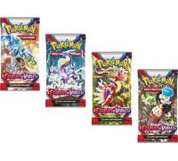 Pokemon, jeux de cartes à collectionner 4 boosters écarlates et violets EV01 en français, Coloré