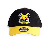 POKEMON Jeux Olympiques Équipe Pikachu Badge Réglable Casquette Noir/Jaune