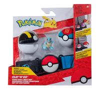 Jazwares Ensemble Pokémon Clip 'N' Go – Ceinture à thème, Figurine de combat 5,1 cm, Multicolore