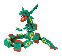 Pokémon - Kawada Extreme Dx Rayquaza, Blocs, Figurine, 66 cm, Vert, Interlocking, 5 Pièces, 12 ans et plus