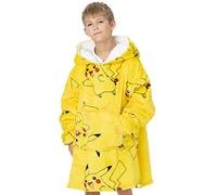 Pokémon Kids Sweat à Capuche surdimensionné Pikachu ou Pokeball Sherpa Fleece Taille Unique