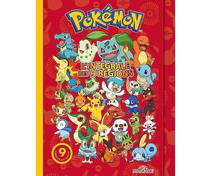 Pokémon L'Intégrale des neuf régions Livre compilation avec 9 aventures cherche-et-trouve, des informations sur les Pokémon et des jeux d'observation Dès 6 ans