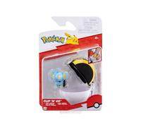 Pokémon Lixy et Hyper Ball Clip ‘N’ Go Comprend Une Figurine de Combat de 5 cm et Un Accessoire Poké Ball