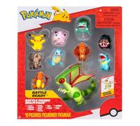 Pokémon Lot de 10 Figurines de Combat - Une Figurine Flygon de 11,4 cm Plus Neuf Figurines de Combat de 5,1 cm y Compris Pikachu