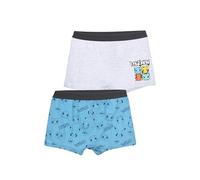 Pokémon Lot de 2 boxers pour garçon - En coton - Avec taille élastique - Motif dessin animé, multicolore, 128-140