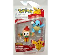 Pokemon Lot de 2 figurines de combat des vacances d'hiver, Rowlet et Squirtle