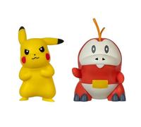 Pokémon Lot de 2 figurines de combat First Partner – Fuecoco et Pikachu 5,1 cm, détails authentiques