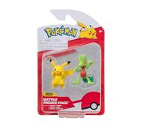 Pokémon Figurines de combat Pikachu et Geckabor détaillées Lot de 2