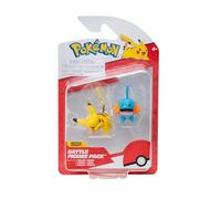 Pokémon Lot de 2 Figurines de Combat Pikachu et Hydropi