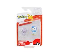 Pokémon Lot de 2 Figurines de Combat PKW4530 - Piplup & Espurr - Jouet Officiel Pokémon pour Enfants de 4 Ans et Plus