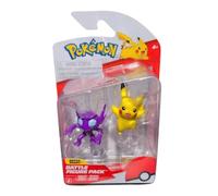Pokémon Figurines de combat Sableye & Pikachu – Officielles – Lot de 2 – Dès 4 ans