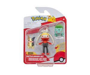 Pokémon Lot de 3 Figurines de Combat - Comprend des Figurines de Combat Morpeko et Bulbasaur de 5,1 cm et Raboot de 7,6 cm