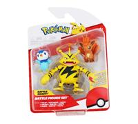 Pokémon Lot de 3 Figurines de Combat Comprend Piplup, Vulpix et 7,6 cm de Figurines de Combat Electabuzz