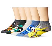 Pokemon Lot de 5 paires de chaussettes pour homme, Chaussettes assorties, 10-13