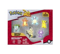 Pokémon- Lot de 6 Figurines de Combat - Comprend Pikachu, Carapulet, Charmandre, Bulbasaur, Mimikyu et Toxel de 5,1 cm - Détails Authentiques, PKW2684, Multicolore