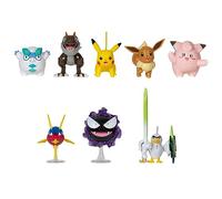 Pokemon Lot de 8 figurines de combat - Six figurines de combat de 5,1 cm et deux figurines de 7,6 cm y compris Pikachu - Exclusivité Amazon
